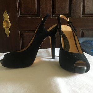 Boutique 9 - Peep-Toe Slingback Heels (Sz 6)